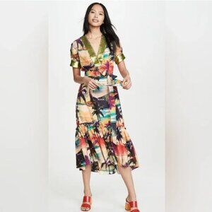 LE SUPERBE Beachwood Canyon Palm Dress Size Large
